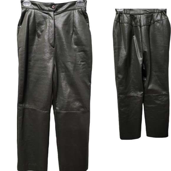 Vintage Eric Ryan Sport Faux Leather Pants - Picture 1 of 4